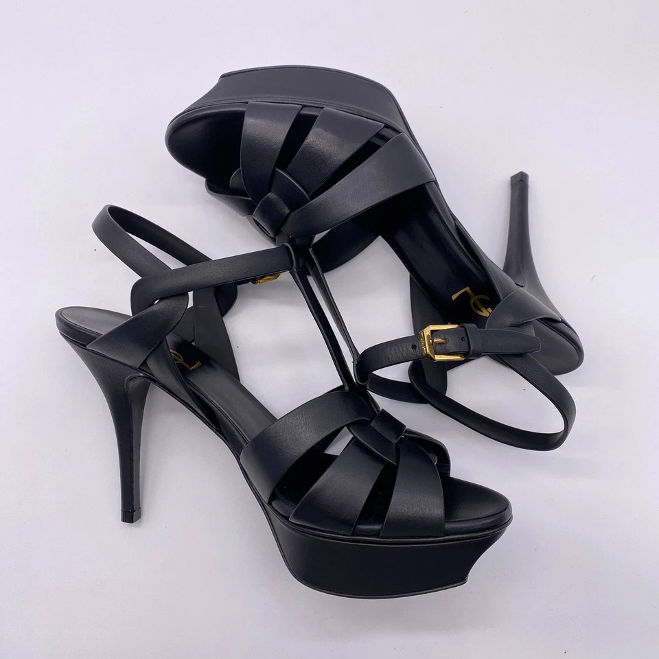 Saint Laurent Tribute "75 YSL HEELS" - Size 38 - 315490 bda00 1000.. - Image 3 of 4