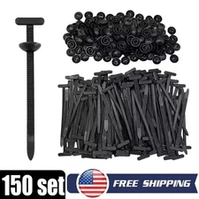 150 PCS Nylon Universal Cable Tie Buckle，Heavy Duty Self-Locking Zip Ties Holder