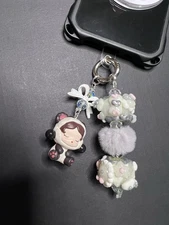 Customized Handmade Authentic Skullpanda Pop Bean Phone Charm Bag Charm Keychain