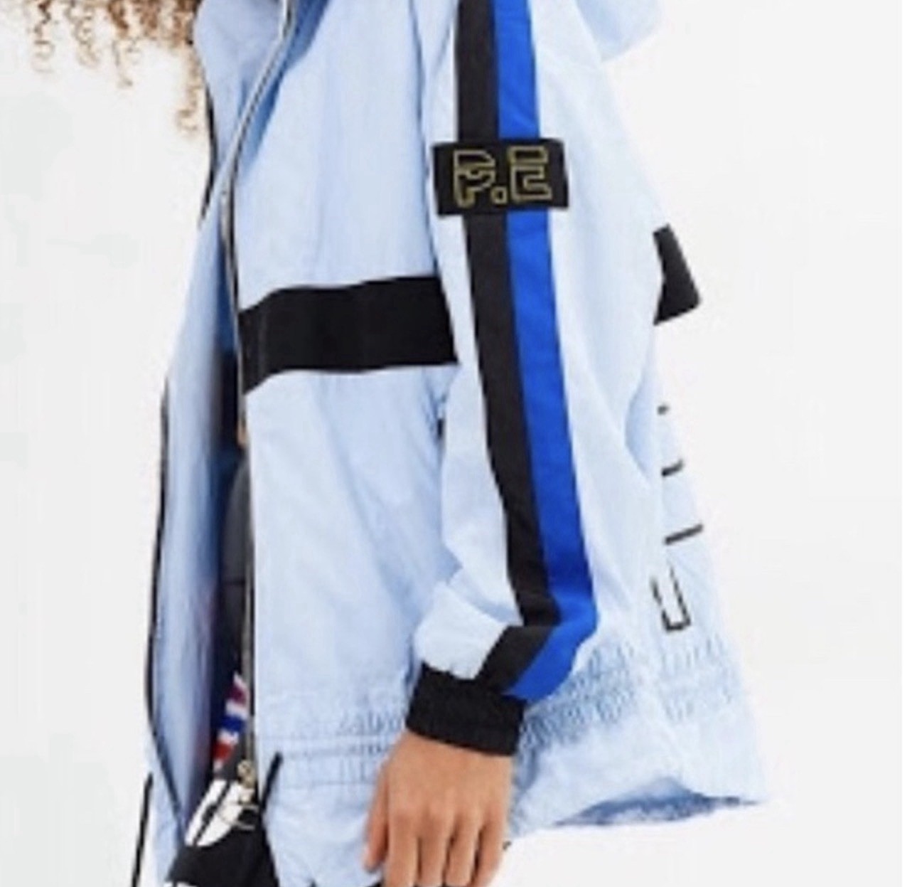 P.E Nation Vented Man Down Jacket Colorblock Blue… - image 4