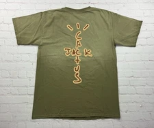 Travis Scott Cactus Jack Size LG “Highest In The Room" Olive Green Tee Shirt