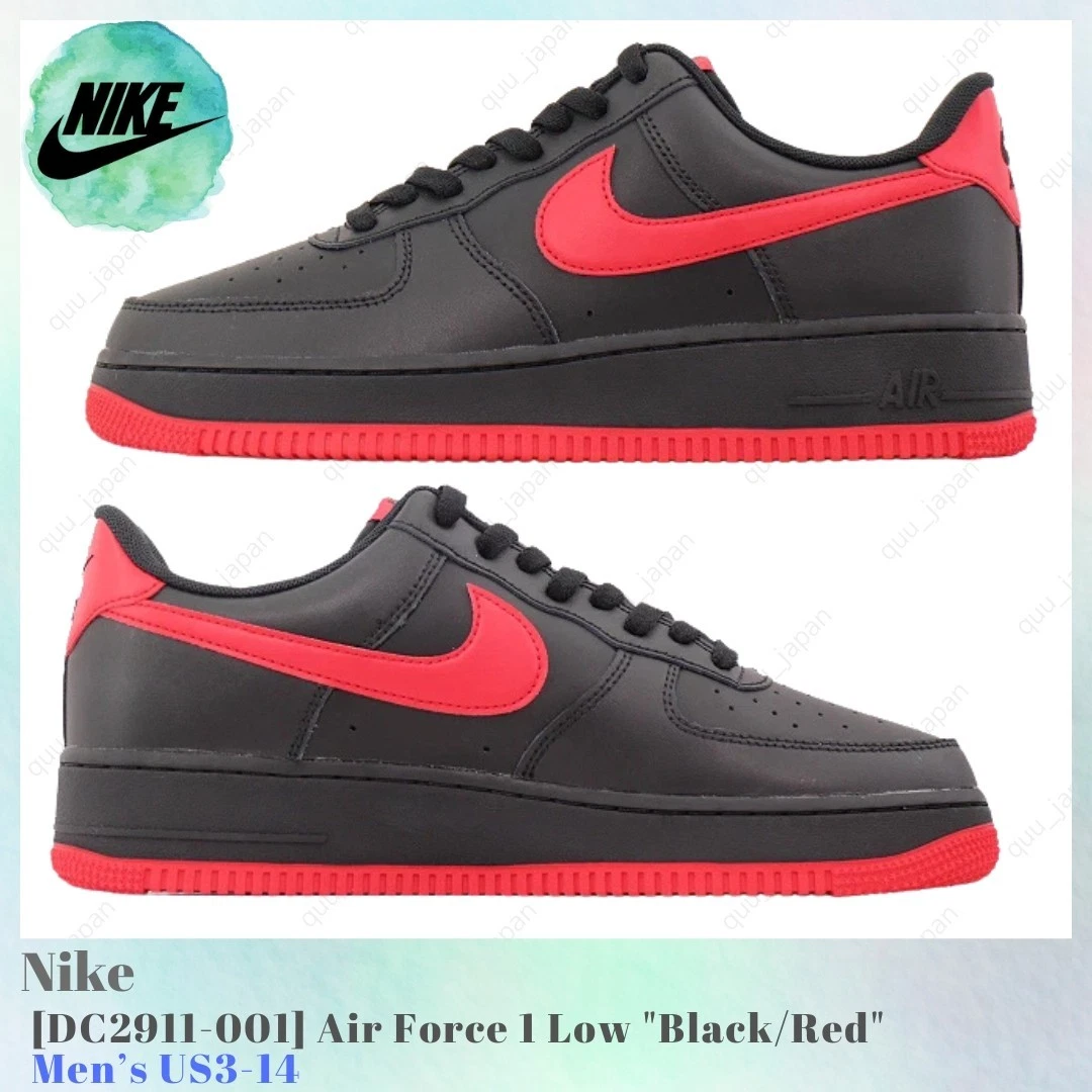 Las mejores ofertas en Nike Air Force 1 Low Black Red | eBay