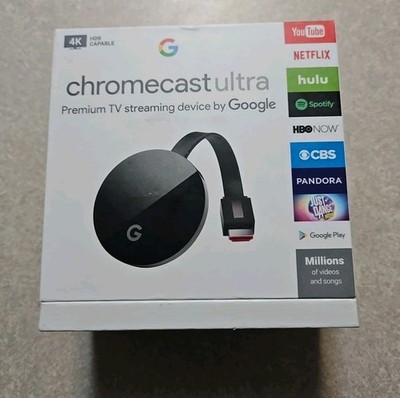 Google Chromecast Ultra 4K Digital Media Streamer - Black