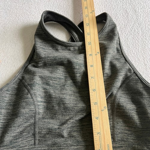 Joy Lab High Neck Sports Bra Criss Cross Back Heathered Gray Extra Small XS - Picture 5 of 7