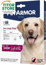 PetArmor for Dogs, Flea and Tick Treatment Large Dogs 3 Count, brown 