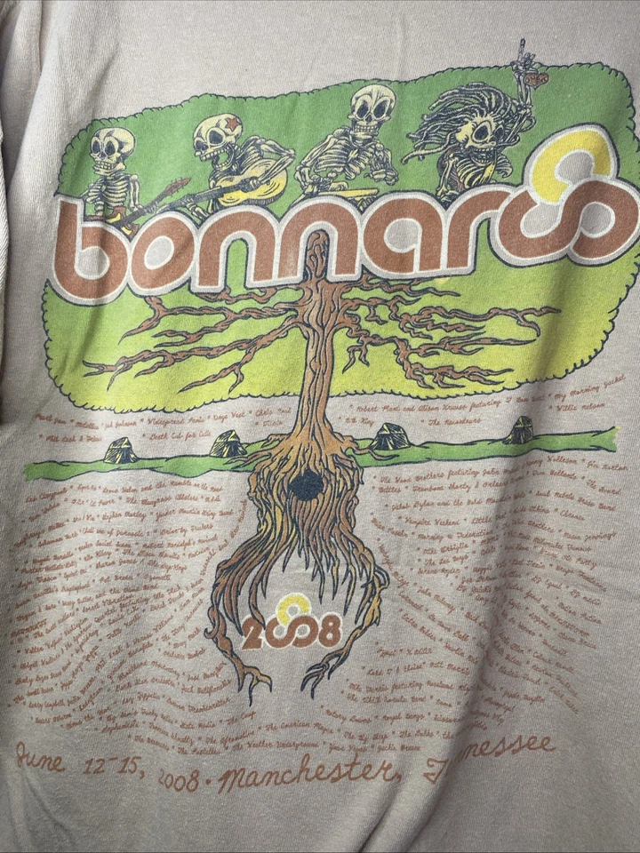 Vintage Bonnaroo Festival T Shirt Purchased At Festival Large L 2008 RARE - Image 4 of 4