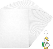20 Stück Schrumpffolien-Schrumpffolie Bedruckbar,Transparentes Shrink Plastic Zu