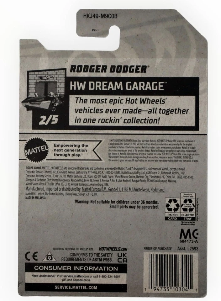 ¡Rodger Dodger HW Dream Grage 2023!!ENVÍO GRATUITO!! Foto 2 de 2