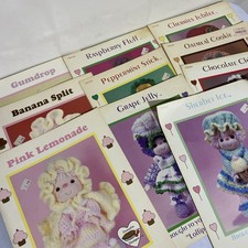 10 Dumplin Designs Crochet Patterns Bed Dolls " Cupcake Corner"  "Lillipop Lane"