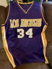 Shaquille O'Neal Signed Lakers #34 Purple Basketball Jersey XL BAS Authentic — photo 3
