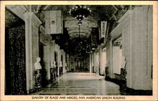 Postcard: GALLERY OF FLAGS AND HEROES PAN AMERICA