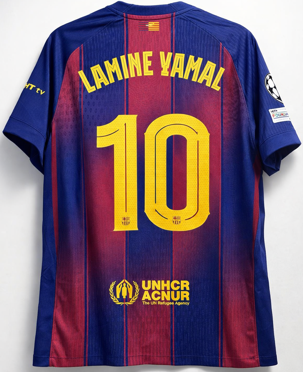 25/26 FC Barcelona LAMINE YAMAL 10番　オーセン Barcelona 25/26 Home Jersey Lamine Yamal #10 XL Nike Player