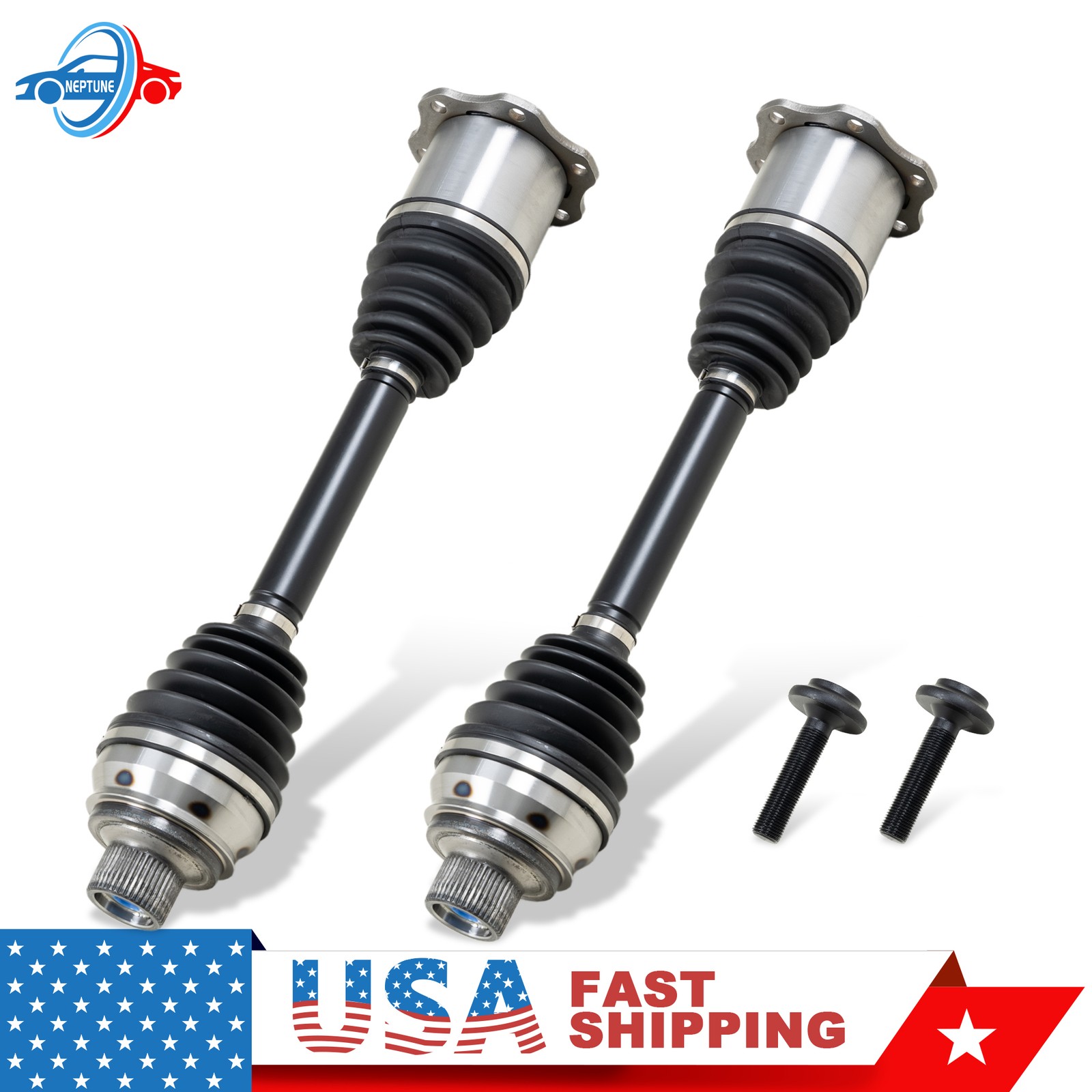 Pair Front Left & Right CV Axle Shaft For Audi Q5 A6 A7 A8 Quattro S6 S8 RS7 SQ5