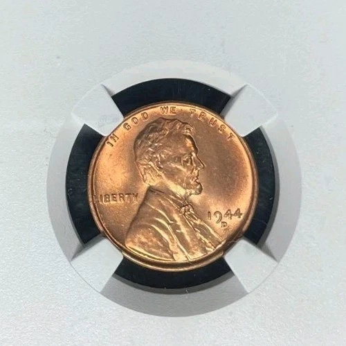 1944-D LINCOLN WHEAT CENT ~ NGC - MS 66 RD  ~BEAUTIFUL COIN~ REF#02-092