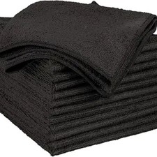 Microfiber Cleaning Cloth 12 Pack Premium Towels for Cars, Black 12 Pack