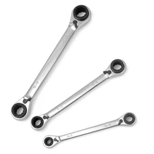 4 IN 1 Ratcheting Wrench Set Reversible Ratchet Wrench Set Double Tool Box Set M