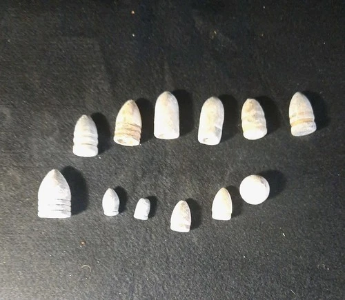 Civil War Bullets Lot Of 12 Dug