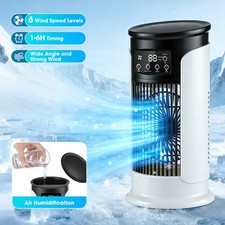 6-Speed Portable Air Cooler Fan Humidifier Personal Cooling Mini Air Conditioner