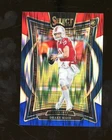 2024 Select Red & Blue Shock Prizm #27 Drake Maye Patriots RC Rookie