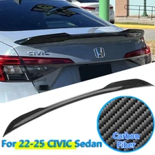 CARBON FIBER Spoiler For 2022-2025 Honda Civic Sedan Si Factory Style Trunk Wing