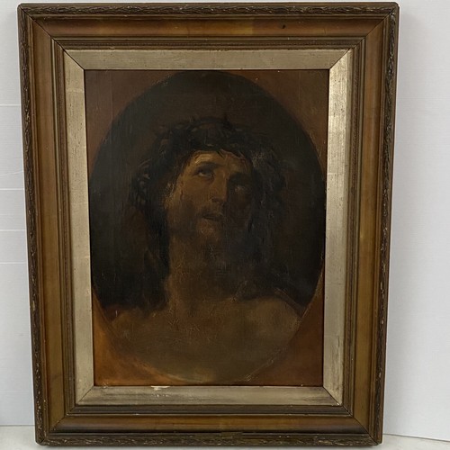 Christ & Crown of Thorns Oil Painting Baroque Old Master Easter Jesus 1800’s (M) - Picture 6 of 22