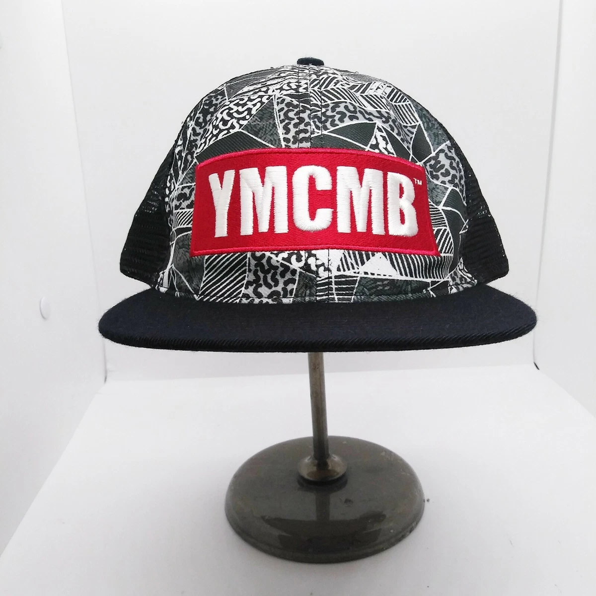 YMCMB mens 100%authentic adjustable one size snapback logo black | eBay