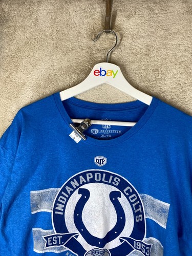 NFL INDIANAPOLIS COLTS Casual T-Shirts Top Size XL Mens Blue Logo Short Sleeve - Picture 2 of 10