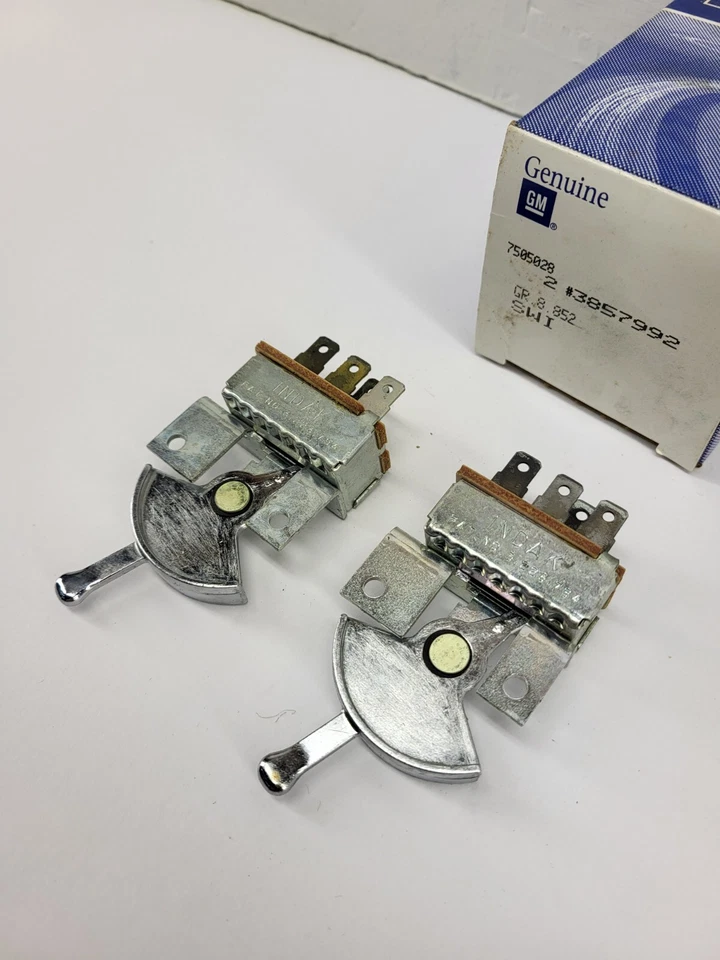 Interruptor aquecedor CA Chevrolet GMC Pickup Blazer Suburban C10 C20 NOS 1967 1972 - Imagem 2 de 4