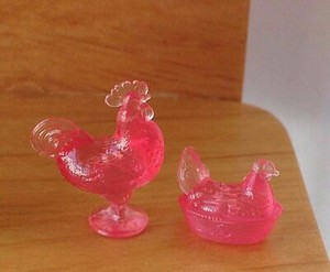 Miniature Dollhouse Kitchen Accessories 1 24 Scale Pink Nesting