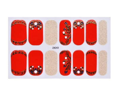 Nail Art Nagel Sticker Folien Wraps Aufkleber,Selbstklebend - Glitter - Glitzer