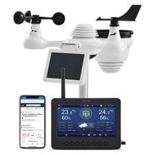 7-in-1 Wi-Fi Weather Station 7 in TFT Display Wireless Outdoor Sensor