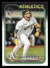 Darell Hernaiz RC 2024 Topps Update US132 Oakland Athletics
