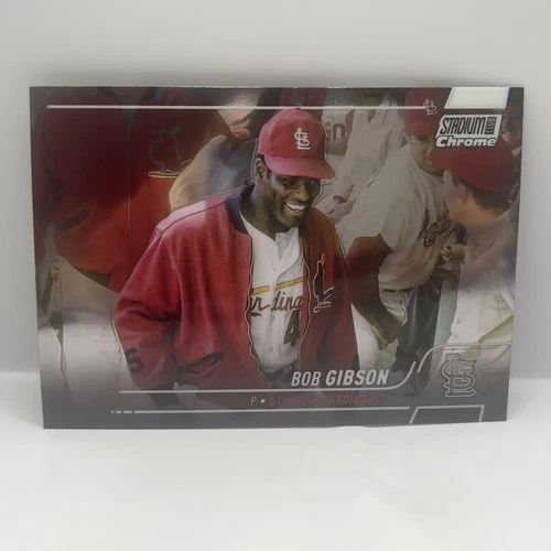 2022 Topps Stadium Club Chrome Baseball Bob Gibson Base #22 St. Louis Cardinals