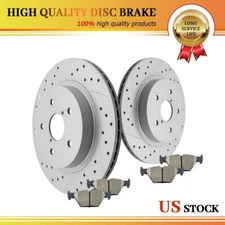 Rear Disc Brake Rotors and Ceramic Brake Pads Kit for Subaru Outback Legacy WRX