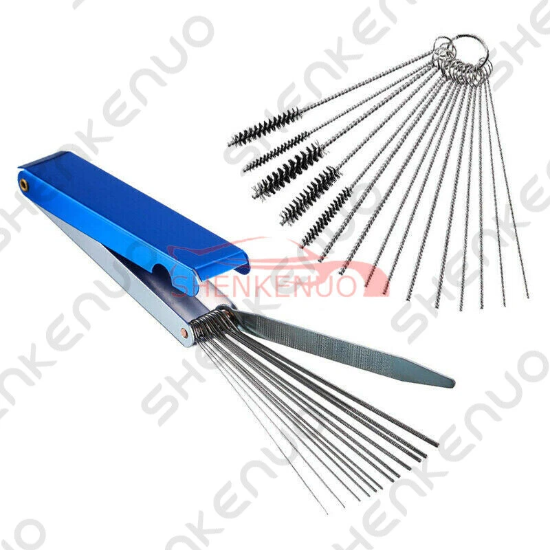 Motorcycle Carburetor Carb Jet Deposit Remove 18 Cleaning Tool Wire Cleaner Set - Изображение 2 из 4
