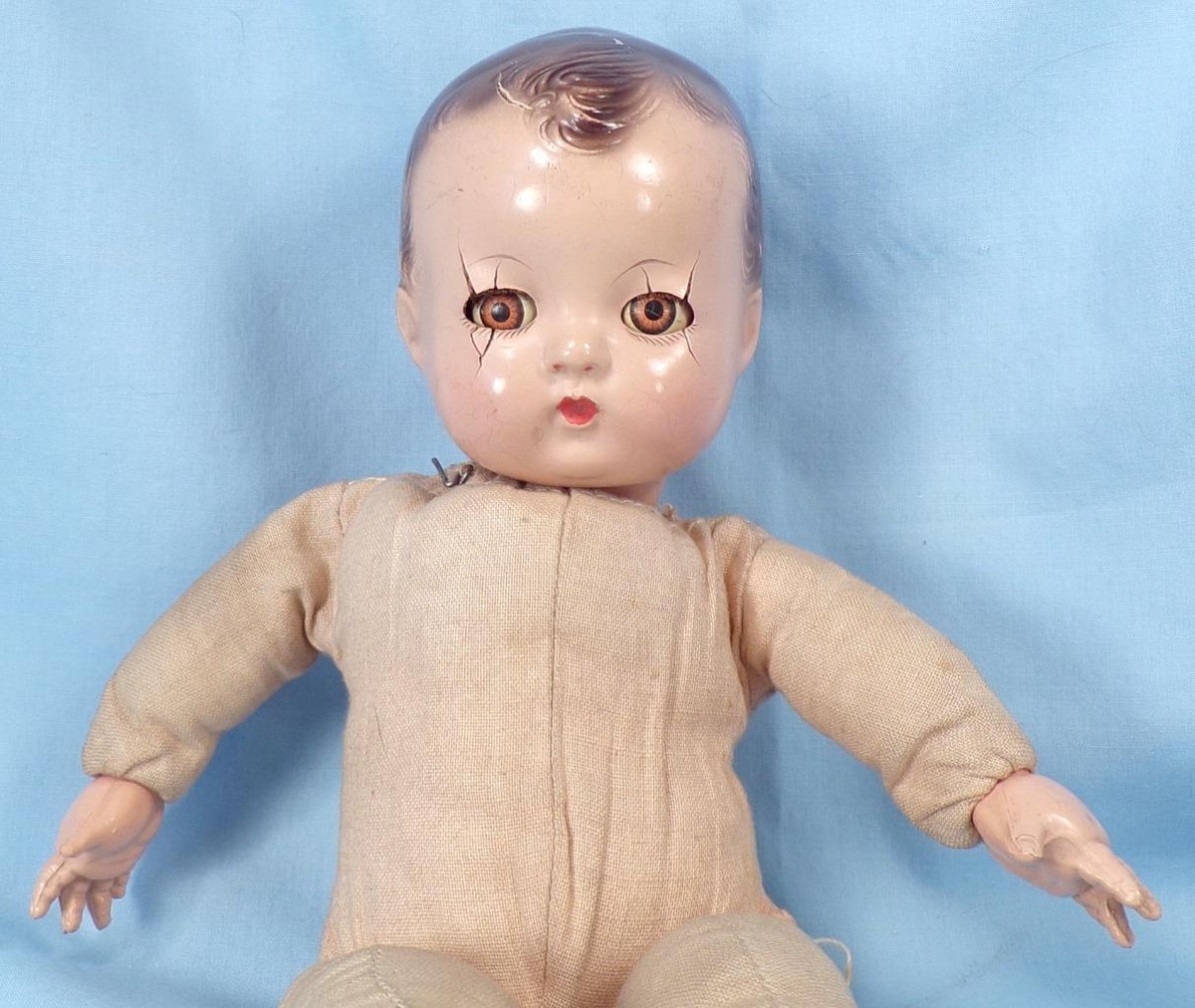 Effanbee Patsy Patsyette Doll Baby Composition Head Cloth Body