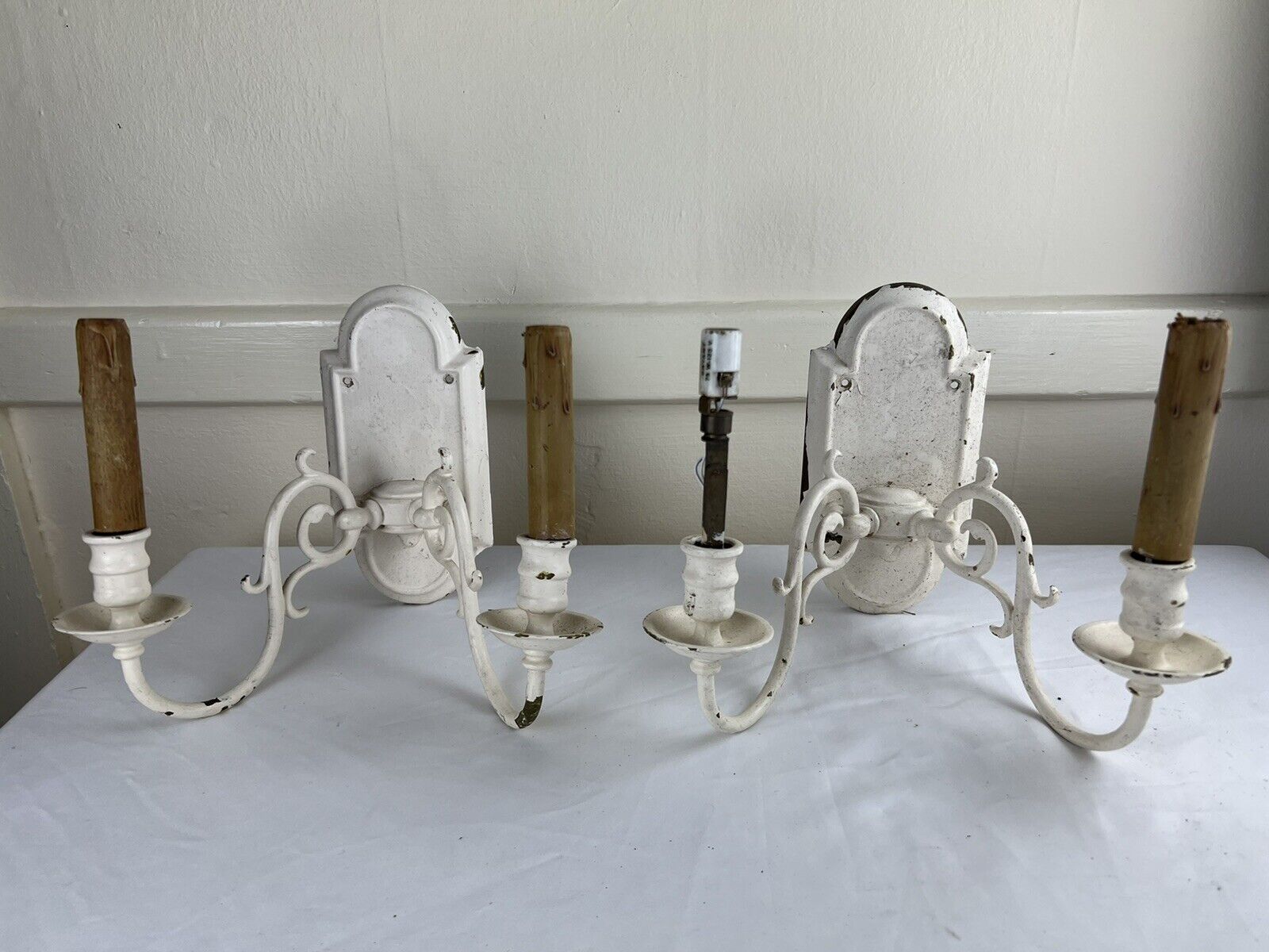 Made In England Wall Sconce Pair RESTORATION Sconces Antique Lighting Fixtures