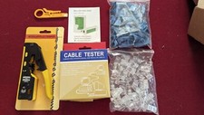 Rj45 Crimp Tool Pass Through Rj45 Crimper Allinone Ethernet Crimper Kit With 50p