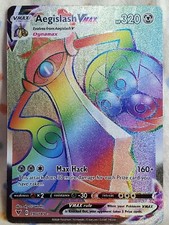 Pokemon SWSH Vivid Voltage AEGISLASH VMax 190/185 Rainbow Secret Rare 2020 MINT on eBay