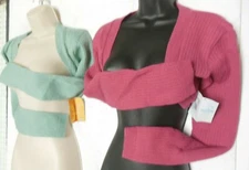 HARMONIE Sweater Bolero Shrug Great Coverup Tearose or Moss ELTK30 Elastaknit