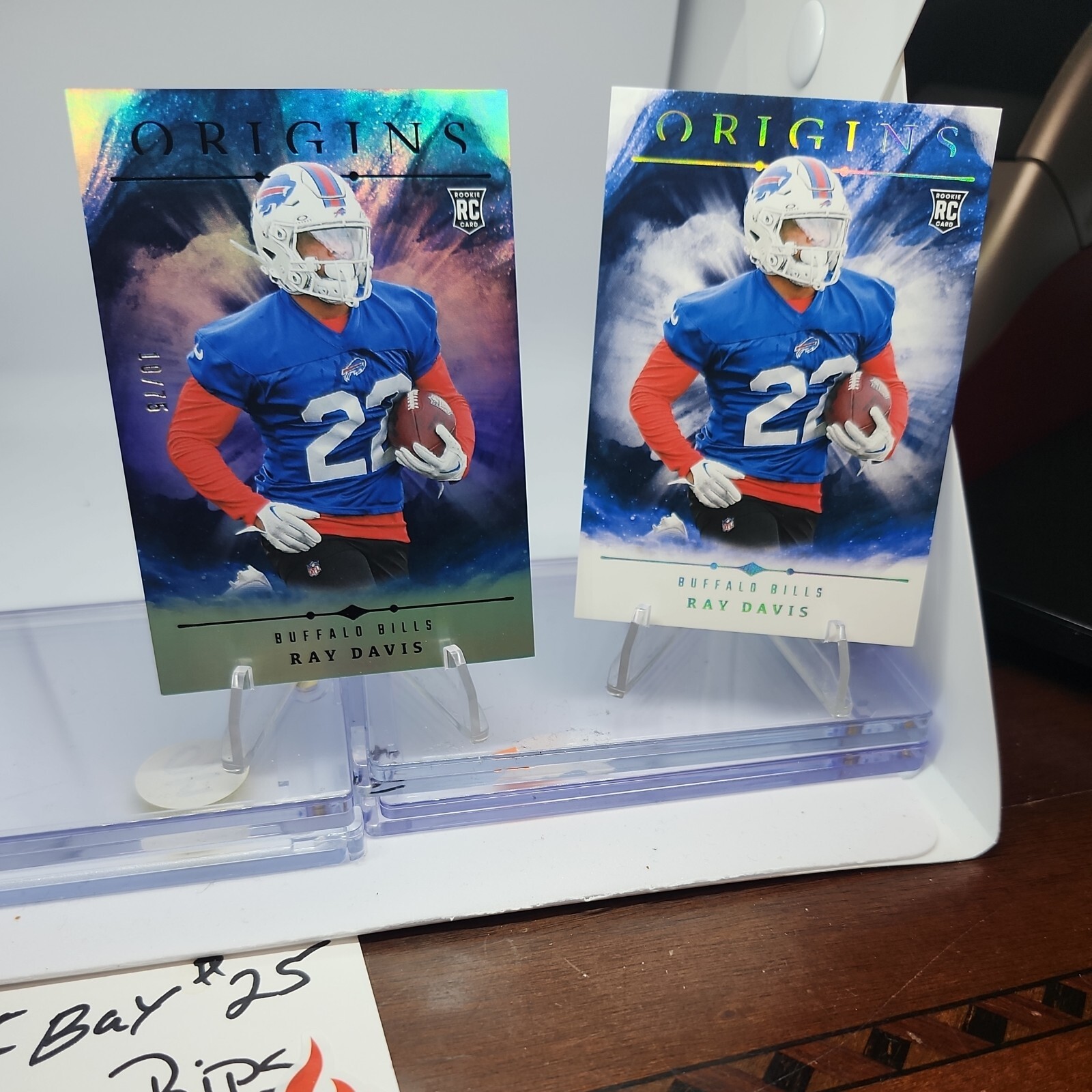 Ray Davis 2024 Panini Origins #131 Rookie Silver 10/75  + Base RC BUF Bills 🔥