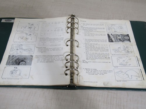 GENUINE OEM 1976 1977 HONDA XL250 XL350 SHOP SERVICE MANUAL +ADDENDUMS & BINDER - Picture 2 of 5