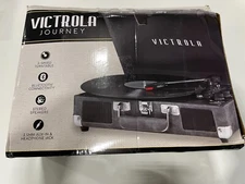 Vintage 3-Speed Bluetooth Portable Suitcase Record Player