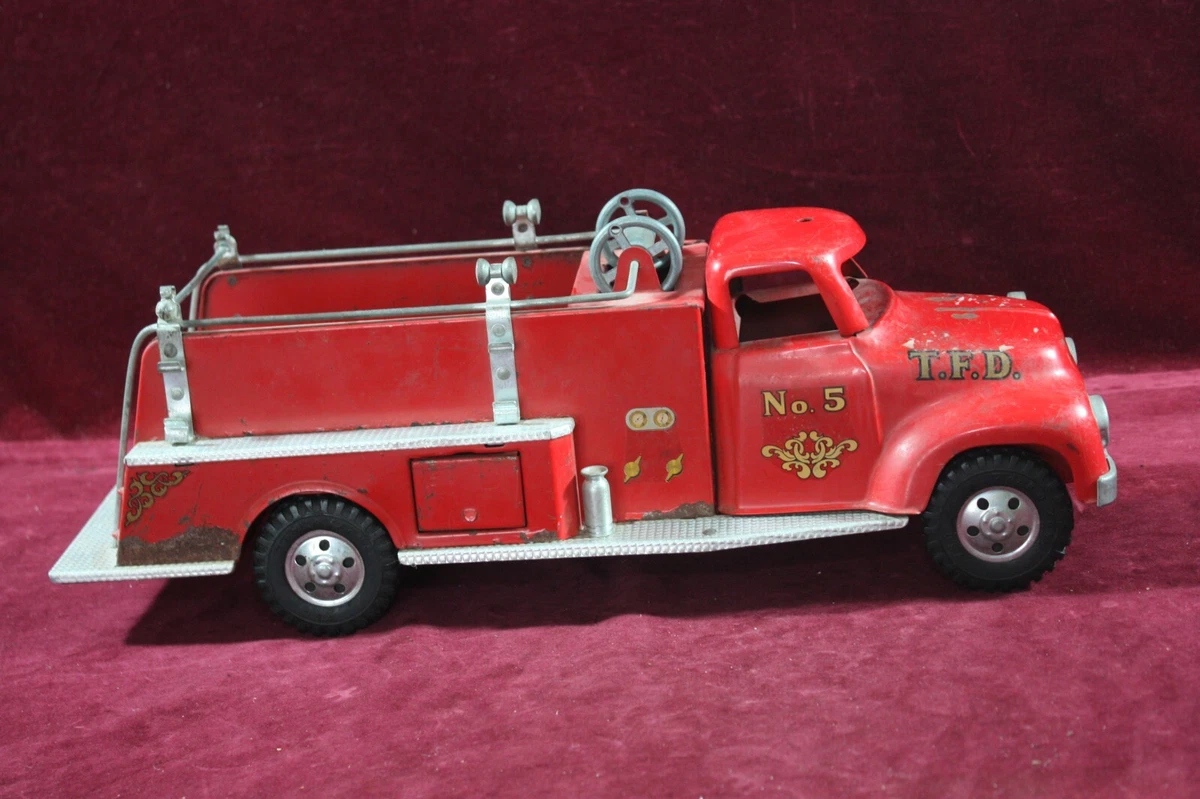 Antique toy fire 2025 trucks value