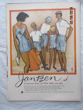 VTG 1959 Orig Magazine Ad JANTZEN Swimsuits Sun Clothes If You Care How You Look