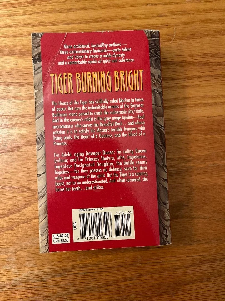 Tiger Burning Bright by Bradley, Norton, Mercedes Lackey 1996 SC-Fantasy - Image 2 of 2