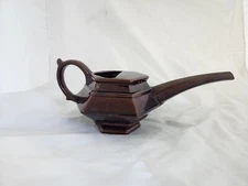 Vintage Royal Haeger Brown Pottery Long Reach Watering Can Pitcher 14"