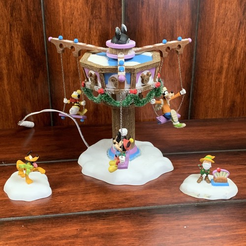 DEPT 56 Disney North Pole Serie Swinging Disney Fab Five 2004 EINIGE MÄNGEL *LESEN* - Bild 4 von 16