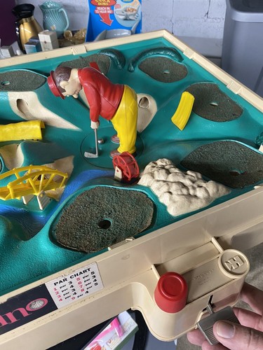 Vintage 1962 Hubley GOLFERINO Tavolo Mini Gioco di Golf 995 SCATOLA ORIGINALE Funziona benissimo! - Foto 23 di 23