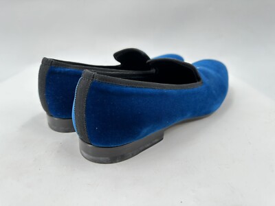 Alexander Mcqueen Royal Blue Velvet Slip-on Loafers Size 42/9 USA made In italy Alexander Mcqueen Royal Blue Velvet Slip-on Loafers Size 42  main image 2